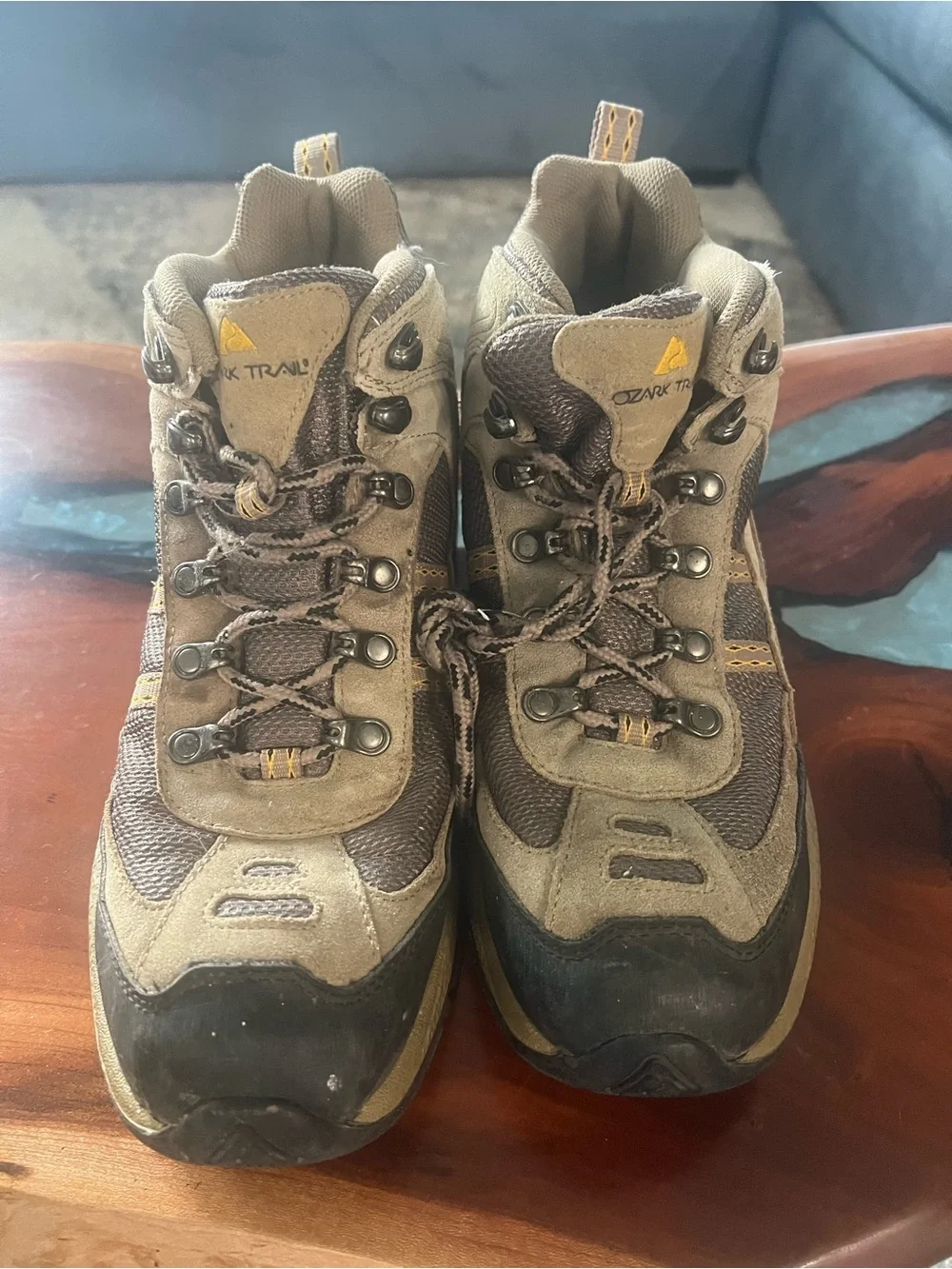 GLO jeans Men's Brown and Tan Hiking Boots
